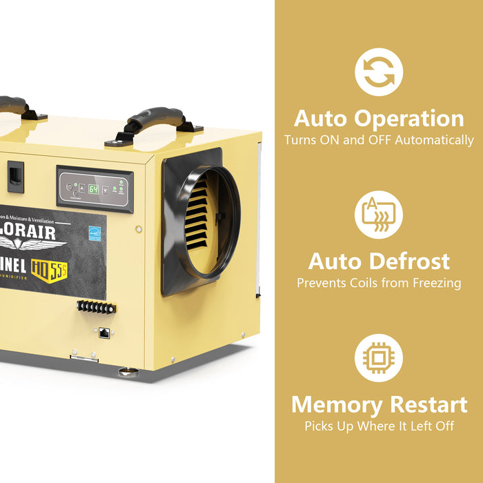 AlorAir Sentinel HD55S Commercial Dehumidifier (in Gold)